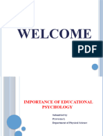 Importance of Educational Psychology
