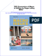 Instant Download Ebook PDF Economics of Macro Issues 8th Edition by Roger Leroy Miller PDF Scribd