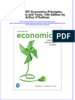 Instant Download Ebook PDF Economics Principles Applications and Tools 10th Edition by Arthur Osullivan PDF Scribd
