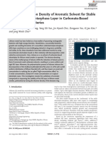 Advanced Energy Materials - 2018 - Yoo - Tuning The Electron Density of Aromatic Solvent For Stable