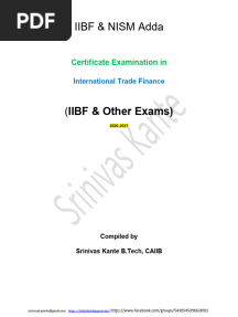 International Trade Finance
