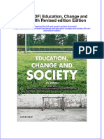 Instant Download Ebook PDF Education Change and Society 4th Revised Edition Edition PDF Scribd