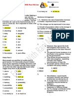 Cloze Test Parajumbles Passage Errors