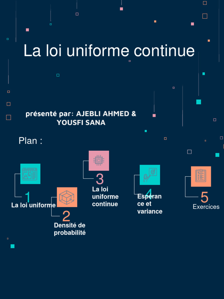 Loi Uniforme Continue : Formules et Exercices | PDF | Probabilité ...