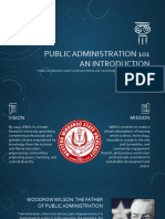 Public Administration 101 An Introduction
