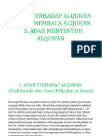 Adab Terhadap Alqur'an