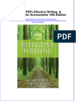 Instant Download Ebook PDF Effective Writing A Handbook For Accountants 10th Edition PDF Scribd