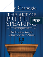 The Art of Public Speaking The Original Tool For Improving Public