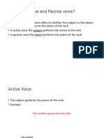 Use of Passive and Active Voice L1 S2