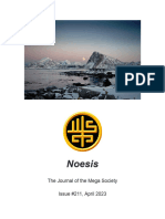 Noesis: The Journal of The Mega Society Issue #211, April 2023