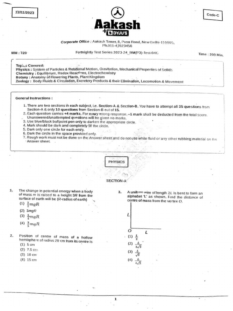 FT 4 RM Phase 3 Code C | PDF