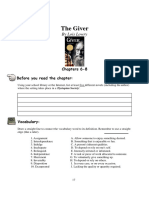 The Giver Ch. 6-8 Exercises