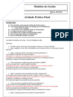 Atividade Prática Final - Modelos de Gestão