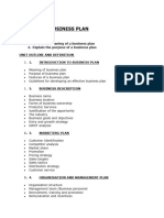 Business Plan Notes Updated