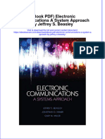 Instant Download Ebook PDF Electronic Communications A System Approach by Jeffrey S Beasley PDF Scribd