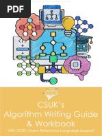 CSUKs Algorithm Writing Guide and Workbook