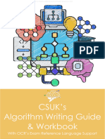 CSUKs Algorithm Writing Guide and Workbook