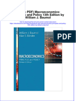 Full Download Ebook Ebook PDF Macroeconomics Principles and Policy 13th Edition by William J Baumol PDF