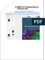 Full Download Ebook Ebook PDF Maf101 Fundamentals of Finance 2nd PDF