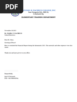 Financial Report