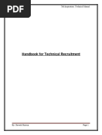 Handbook For Technical Recruitment