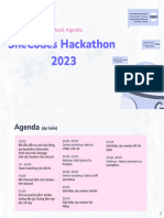 Pre-Hack Agenda - SheCodes Hackathon 2023