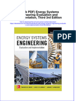 Instant Download Ebook PDF Energy Systems Engineering Evaluation and Implementation Third 3rd Edition PDF Scribd