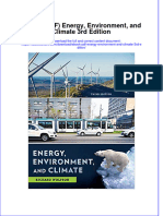 Instant Download Ebook PDF Energy Environment and Climate 3rd Edition PDF Scribd