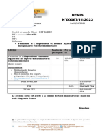 Devis OCT - Formations Sur Les Normes Et Dispositions Légales Sur Les Aspects de Disciplines Et Environnementaux