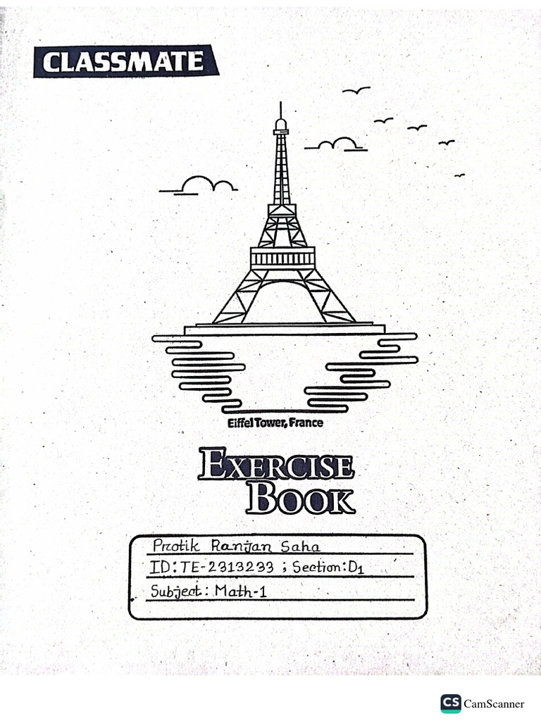 Math - 1 Hand Note by Protik | PDF