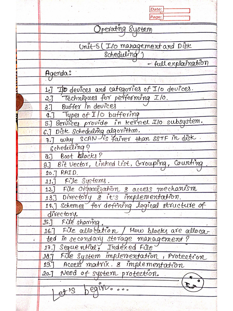 Unit-5 Operating System Notes | PDF