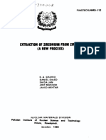 Extraction of Zirconium From Zircon. (A New Process) : Pinstech/Nmd-112