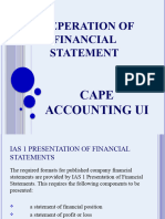 CAPE U1 Preparing Financial Statemt IAS 1