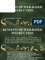 Benefits of Web Based Instruction