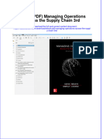 Full Download Ebook Ebook PDF Managing Operations Across The Supply Chain 3rd PDF