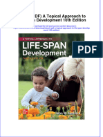 Instant Download Ebook PDF A Topical Approach To Life Span Development 10th Edition PDF Scribd