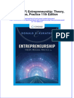 Instant Download Ebook PDF Entrepreneurship Theory Process Practice 11th Edition 2 PDF Scribd