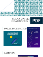 Solar Water Desalination