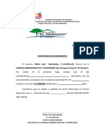 Constancia de Residencia - 2023