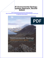 Instant Download Ebook PDF Environmental Geology An Earth Systems Approach Second Edition PDF Scribd