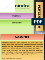 PERTEMUAN 6 Konstruktor Dan Parameter