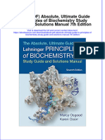 Instant Download Ebook PDF Absolute Ultimate Guide To Principles of Biochemistry Study Guide and Solutions Manual 7th Edition PDF Scribd