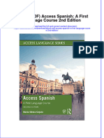 Instant Download Ebook PDF Access Spanish A First Language Course 2nd Edition PDF Scribd