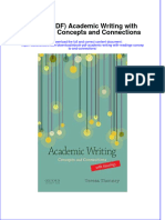 Instant Download Ebook PDF Academic Writing With Readings Concepts and Connections PDF Scribd