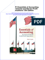 Instant Download Ebook PDF Essentials of Accounting For Governmental and Not For Profit Organizations 13th Edition PDF Scribd