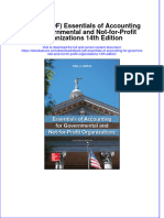 Instant Download Ebook PDF Essentials of Accounting For Governmental and Not For Profit Organizations 14th Edition PDF Scribd
