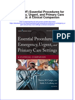Instant Download Ebook PDF Essential Procedures For Emergency Urgent and Primary Care Settings A Clinical Companion PDF Scribd
