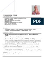 Curriculum Vitae Micaela Benitez