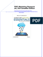 Full Download Ebook Ebook PDF Marketing Research Essentials 2nd Canadian Edition PDF