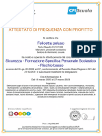 Sicurezza - Formazione Specifica Personale Scolastico-Attestato